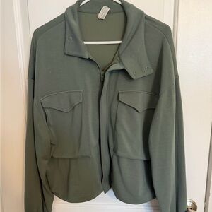 Yogalicious Olive Utility Jacket